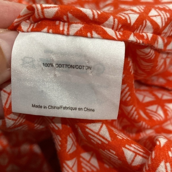 TORY BURCH Brigitte Tab-Sleeve Printed Blouse Work Office Casual Size 2 - Picture 10 of 12